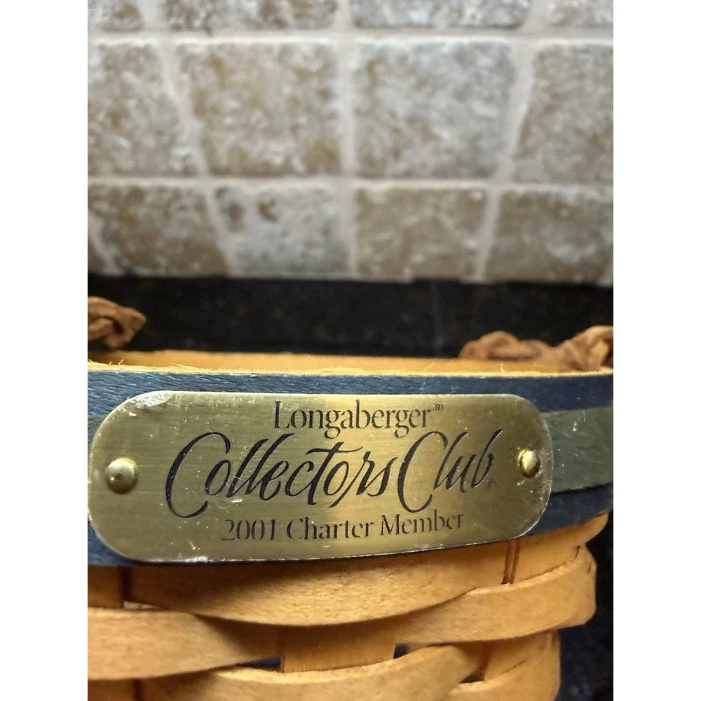 LONGABERGER 2001 Collectors Club Charter‎ Member Renewal Basket
